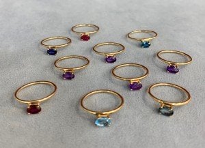 Oval Power Of Stones Yüzükler