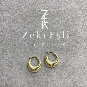 Vintage Midye Küpe