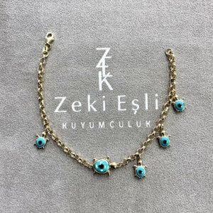 Lovely Kaplumbağa  Ailesi Dangle Bileklik